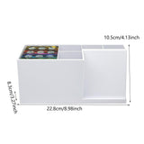 Maxbell Hair Stylist Scissors Container Professional for Combs Hairstyling Hair Home white