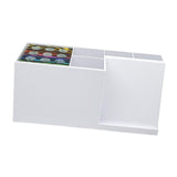 Maxbell Hair Stylist Scissors Container Professional for Combs Hairstyling Hair Home white