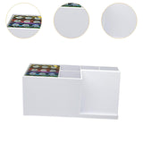 Maxbell Hair Stylist Scissors Container Professional for Combs Hairstyling Hair Home white