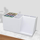 Maxbell Hair Stylist Scissors Container Professional for Combs Hairstyling Hair Home white