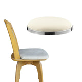 Maxbell Barstool Replacement Seat Cushion Easy Installation Salon Bar Stool Seat Top white