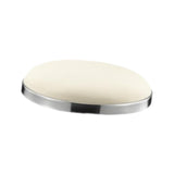 Maxbell Barstool Replacement Seat Cushion Easy Installation Salon Bar Stool Seat Top white