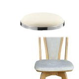 Maxbell Barstool Replacement Seat Cushion Easy Installation Salon Bar Stool Seat Top white