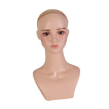 Female Mannequin Head Display Stand Cosmetology for Glasses Cap Hair Styling