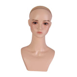 Female Mannequin Head Display Stand Cosmetology for Glasses Cap Hair Styling