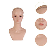 Female Mannequin Head Display Stand Cosmetology for Glasses Cap Hair Styling