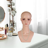 Female Mannequin Head Display Stand Cosmetology for Glasses Cap Hair Styling