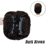 Maxbell Messy Hair Circle Elastic Bun Scrunchies for Women Girls Adding Bun Fullness