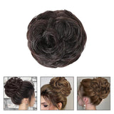 Maxbell Messy Hair Circle Elastic Bun Scrunchies for Women Girls Adding Bun Fullness