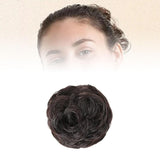 Maxbell Messy Hair Circle Elastic Bun Scrunchies for Women Girls Adding Bun Fullness