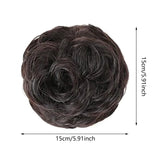 Maxbell Messy Hair Circle Elastic Bun Scrunchies for Women Girls Adding Bun Fullness
