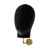 Mannequin Head Model Wall Mount Wig Holder for Hats Shopping Mall Barbershop Black velvet