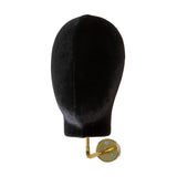 Mannequin Head Model Wall Mount Wig Holder for Hats Shopping Mall Barbershop Black velvet