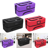Maxbell Makeup Bag Makeup Artist Must Haves Makeup Case for Girl Women Makeup Artist purple