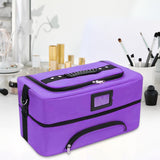 Maxbell Makeup Bag Makeup Artist Must Haves Makeup Case for Girl Women Makeup Artist purple