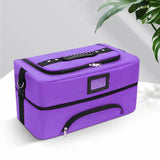 Maxbell Makeup Bag Makeup Artist Must Haves Makeup Case for Girl Women Makeup Artist purple
