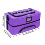 Maxbell Makeup Bag Makeup Artist Must Haves Makeup Case for Girl Women Makeup Artist purple