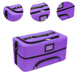 Maxbell Makeup Bag Makeup Artist Must Haves Makeup Case for Girl Women Makeup Artist purple