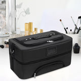 Maxbell Makeup Bag Makeup Artist Must Haves Makeup Case for Girl Women Makeup Artist black