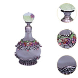 Maxbell Perfume Bottle Glass Portable Refillable Empty Bottle for Girls Ladies Women violet
