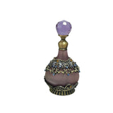 Maxbell Perfume Bottle Glass Portable Refillable Empty Bottle for Girls Ladies Women violet
