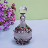 Maxbell Perfume Bottle Glass Portable Refillable Empty Bottle for Girls Ladies Women violet