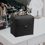 Maxbell Travel Makeup Bag Tote Cosmetic Organizer Case for Travel Outdoor Activities Matte Black