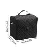 Maxbell Travel Makeup Bag Tote Cosmetic Organizer Case for Travel Outdoor Activities Matte Black