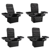 Maxbell Travel Makeup Bag Tote Cosmetic Organizer Case for Travel Outdoor Activities Matte Black