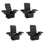 Maxbell Travel Makeup Bag Tote Cosmetic Organizer Case for Travel Outdoor Activities Matte Black