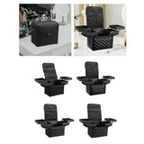 Maxbell Travel Makeup Bag Tote Cosmetic Organizer Case for Travel Outdoor Activities Matte Black