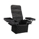 Maxbell Travel Makeup Bag Tote Cosmetic Organizer Case for Travel Outdoor Activities Matte Black