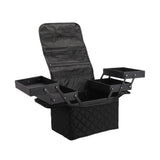 Maxbell Travel Makeup Bag Tote Cosmetic Organizer Case for Travel Outdoor Activities Matte Black