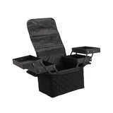 Maxbell Travel Makeup Bag Tote Cosmetic Organizer Case for Travel Outdoor Activities Matte Black