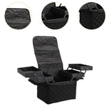 Maxbell Travel Makeup Bag Tote Cosmetic Organizer Case for Travel Outdoor Activities Matte Black