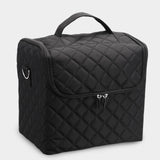 Maxbell Travel Makeup Bag Tote Cosmetic Organizer Case for Travel Outdoor Activities Matte Black