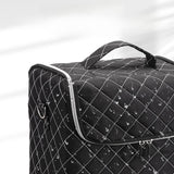 Maxbell Travel Makeup Bag Tote Cosmetic Organizer Case for Travel Outdoor Activities Glossy Black