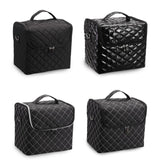 Maxbell Travel Makeup Bag Tote Cosmetic Organizer Case for Travel Outdoor Activities White Zipper