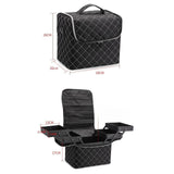 Maxbell Travel Makeup Bag Tote Cosmetic Organizer Case for Travel Outdoor Activities White Zipper