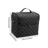 Maxbell Travel Makeup Bag Tote Cosmetic Organizer Case for Travel Outdoor Activities White Zipper