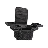 Maxbell Travel Makeup Bag Tote Cosmetic Organizer Case for Travel Outdoor Activities White Zipper