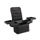 Maxbell Travel Makeup Bag Tote Cosmetic Organizer Case for Travel Outdoor Activities White Zipper