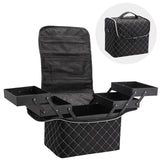 Maxbell Travel Makeup Bag Tote Cosmetic Organizer Case for Travel Outdoor Activities White Zipper