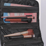 Maxbell Travel Makeup Bag Tote Cosmetic Organizer Case for Travel Outdoor Activities White Zipper