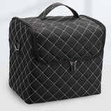 Maxbell Travel Makeup Bag Tote Cosmetic Organizer Case for Travel Outdoor Activities White Zipper