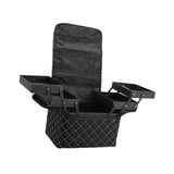 Maxbell Travel Makeup Bag Tote Cosmetic Organizer Case for Travel Outdoor Activities Black Zipper