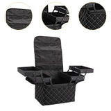 Maxbell Travel Makeup Bag Tote Cosmetic Organizer Case for Travel Outdoor Activities Black Zipper