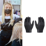 Maxbell 2x Hairdressing Gloves Five Finger Portable for Locks Wave Hair Hair Styling