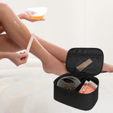 Maxbell Waxing Kit Storage Bag Portable Protective Travel Bag for Makeup Brush Hotel