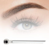 Maxbell Micro Roller Easy to Use Professional Eyebrow Roller for Face Hairline Beard Silver